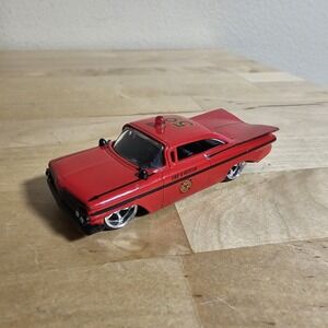 2010 JADA TOYS 1959 IMPALA FIRE AND RESCUE RED #35  90198